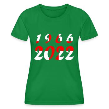 National team England Football World Cup - Women's Functional T-Shirt - kelly green - Front - AI Model Female 172 dark (172cm)