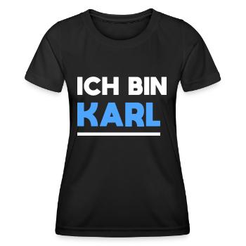 Karl Name Spruch für stolze Karls - Frauen Funktions-T-Shirt - Schwarz - Vorne - AI Model Female 172 light (172cm)