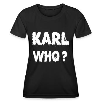 Karl Qui? - T-shirt sport Femme - noir - Devant - AI Model Female 172 light (172cm)