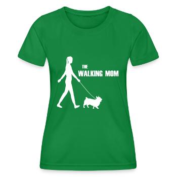 La promenade de maman qui marche - T-shirt sport Femme - vert - Devant - AI Model Female 172 dark (172cm)
