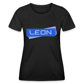 Gift for leon - Women's Functional T-Shirt - black - Front - AI Model Female 172 light (172cm)