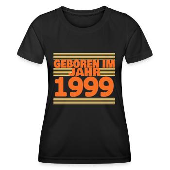im 1999 - Frauen Funktions-T-Shirt - Schwarz - Vorne - AI Model Female 172 light (172cm)