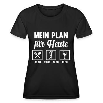 Jazz Tänzer - Frauen Funktions-T-Shirt - Schwarz - Vorne - AI Model Female 172 light (172cm)