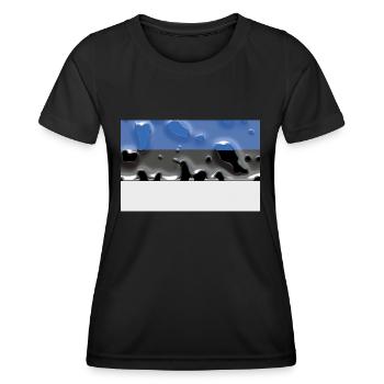 Estonia - Women's Functional T-Shirt - black - Front - AI Model Female 172 light (172cm)