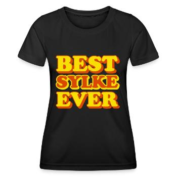Sylke First Name Funny Gift - Women's Functional T-Shirt - black - Front - AI Model Female 172 light (172cm)