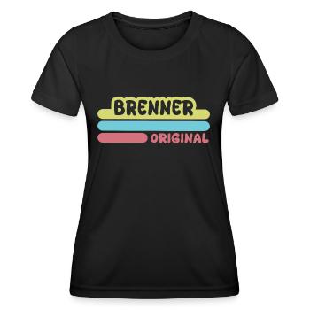 Vorname Brenner - Frauen Funktions-T-Shirt - Schwarz - Vorne - AI Model Female 172 light (172cm)