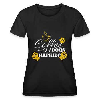 Hapkido-Kampfkunst-Geschenk - Frauen Funktions-T-Shirt - Schwarz - Vorne - AI Model Female 172 light (172cm)