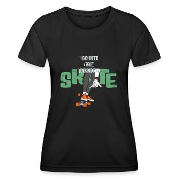 Skateboard - T-shirt sport Femme - noir - Devant - AI Model Female 172 light (172cm)