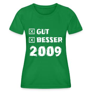 2009 - T-shirt sport Femme - vert - Devant - AI Model Female 172 dark (172cm)