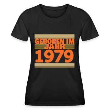 im 1979 - Frauen Funktions-T-Shirt - Schwarz - Vorne - AI Model Female 172 light (172cm)