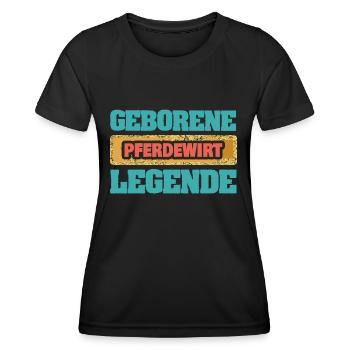 Pferdewirt als Beruf - Frauen Funktions-T-Shirt - Schwarz - Vorne - AI Model Female 172 light (172cm)