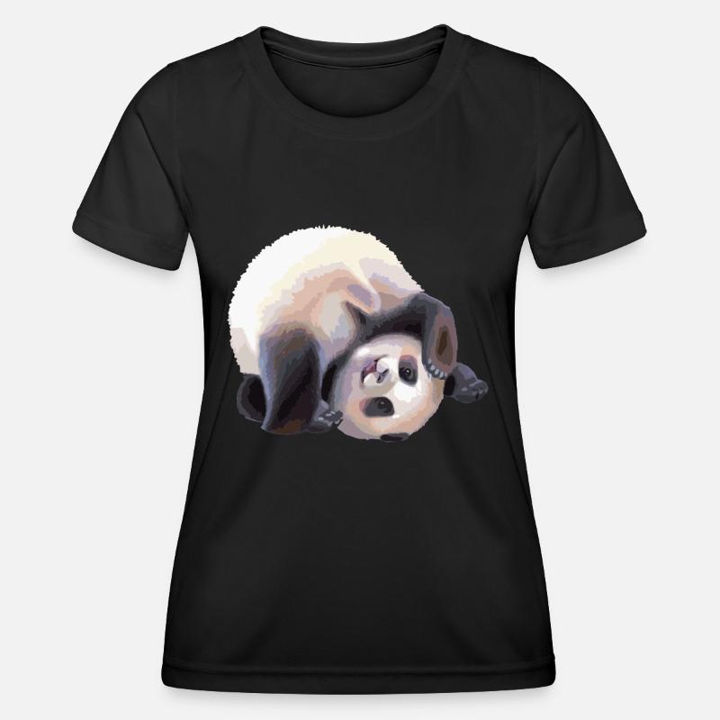 Panda - Women's Functional T-Shirt - black