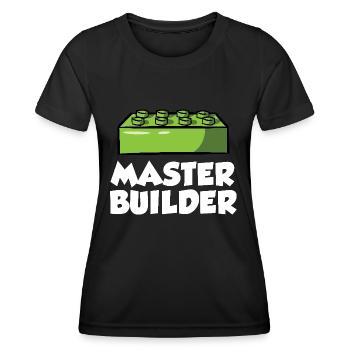 Brick Builder Brick Building Master Builder - Women's Functional T-Shirt - black - Front - AI Model Female 172 light (172cm)