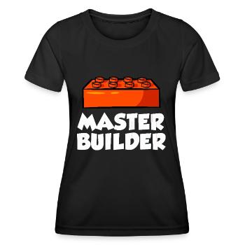 Brick Builder Brick Building Master Builder - Women's Functional T-Shirt - black - Front - AI Model Female 172 light (172cm)