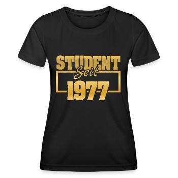 since 1977 - Women's Functional T-Shirt - black - Front - AI Model Female 172 light (172cm)