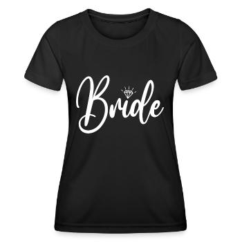 Bride - Frauen Funktions-T-Shirt - Schwarz - Vorne - AI Model Female 172 light (172cm)
