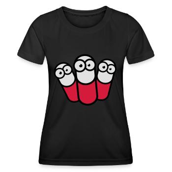 Drug Pills Team - Frauen Funktions-T-Shirt - Schwarz - Vorne - AI Model Female 172 light (172cm)