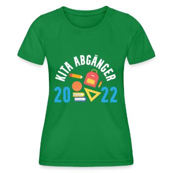Kita Abgänger 2022 - Frauen Funktions-T-Shirt - Kelly Green - Vorne - AI Model Female 172 dark (172cm)