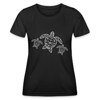 Diving Dive tauchen - Frauen Funktions-T-Shirt - Schwarz - Vorne - AI Model Female 172 light (172cm)