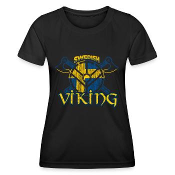 Swedish Viking - Women's Functional T-Shirt - black - Front - AI Model Female 172 light (172cm)
