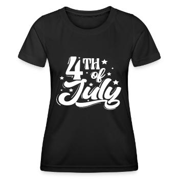 4th of July Independence Freedom - Women's Functional T-Shirt - black - Front - AI Model Female 172 light (172cm)