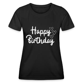 Happy Birthday Favorite Person Birthday - Women's Functional T-Shirt - black - Front - AI Model Female 172 light (172cm)
