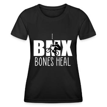Knochen heilen bmx - Frauen Funktions-T-Shirt - Schwarz - Vorne - AI Model Female 172 light (172cm)