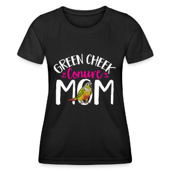 Molinasittich Parrot Bird Sun Parakeet - Women's Functional T-Shirt - black - Front - AI Model Female 172 light (172cm)