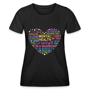 Anxiety Depression Mental Health - Women's Functional T-Shirt - black - Front - AI Model Female 172 light (172cm)