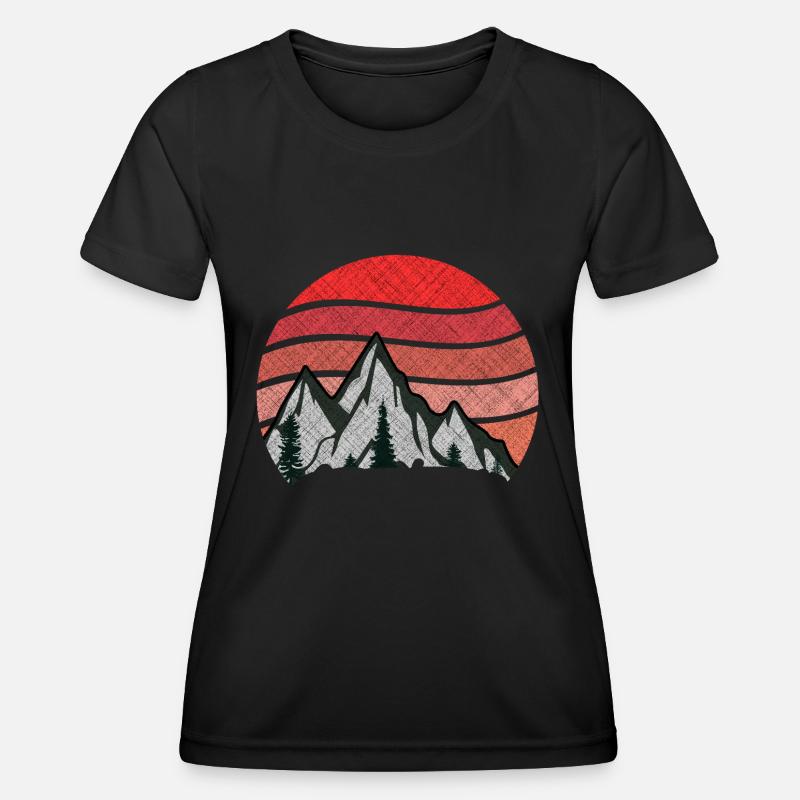 Geometric shape Adventurer - Women's Functional T-Shirt - black