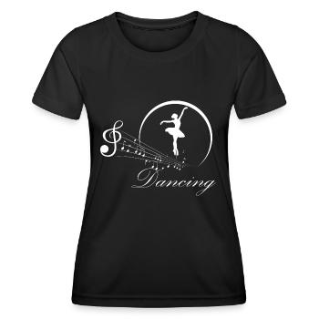 Dancing Dance Music - Women's Functional T-Shirt - black - Front - AI Model Female 172 light (172cm)