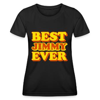 Lustiges Geschenk mit Vornamen Jimmy - Frauen Funktions-T-Shirt - Schwarz - Vorne - AI Model Female 172 light (172cm)