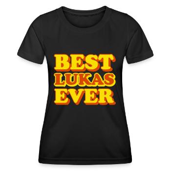 Luke First Name Funny Gift - Women's Functional T-Shirt - black - Front - AI Model Female 172 light (172cm)