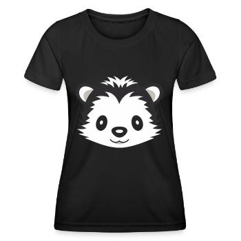 Bébé blaireau - T-shirt sport Femme - noir - Devant - AI Model Female 172 light (172cm)