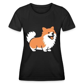 Spitz - Frauen Funktions-T-Shirt - Schwarz - Vorne - AI Model Female 172 light (172cm)