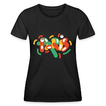 PARIS - T-shirt sport Femme - noir - Devant - AI Model Female 172 light (172cm)