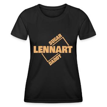 Lennart als Sugardaddy - Frauen Funktions-T-Shirt - Schwarz - Vorne - AI Model Female 172 light (172cm)