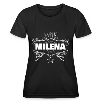 Baby Milena - Frauen Funktions-T-Shirt - Schwarz - Vorne - AI Model Female 172 light (172cm)