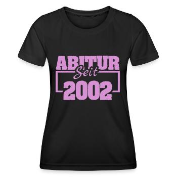 2002 - Frauen Funktions-T-Shirt - Schwarz - Vorne - AI Model Female 172 light (172cm)