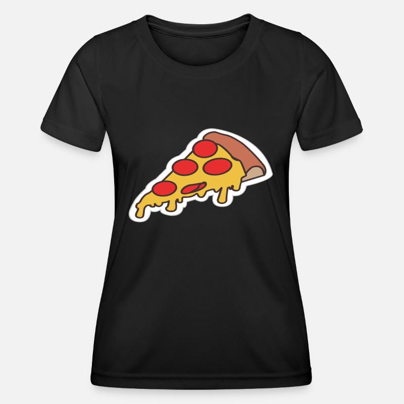 Pizza pizza piece - Women's Functional T-Shirt - black