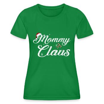 maman claus noël famille match - T-shirt sport Femme - vert - Devant - AI Model Female 172 dark (172cm)