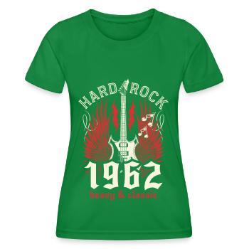 1962 Hard Rockeur 60 Ans Anniversaire Musicien - T-shirt sport Femme - vert - Devant - AI Model Female 172 dark (172cm)