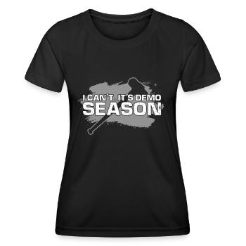 House demolition and house renovation - Women's Functional T-Shirt - black - Front - AI Model Female 172 light (172cm)