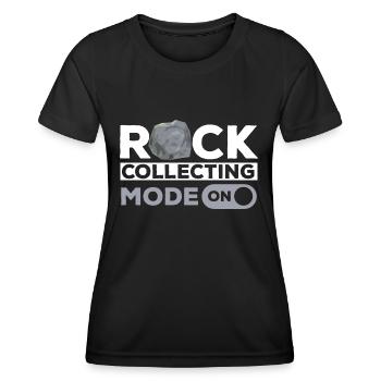 Rockhound Geology Rock Collecting Stone Collectors - Women's Functional T-Shirt - black - Front - AI Model Female 172 light (172cm)