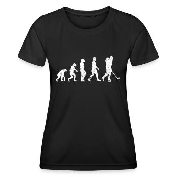 Eishockey Wintersport Geschenk Eishockeyteam - Frauen Funktions-T-Shirt - Schwarz - Vorne - AI Model Female 172 light (172cm)