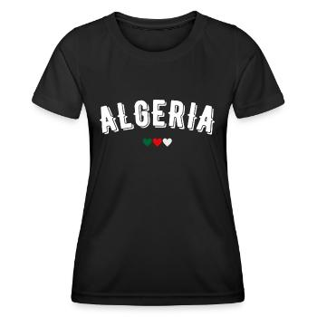 Algerien - Frauen Funktions-T-Shirt - Schwarz - Vorne - AI Model Female 172 light (172cm)