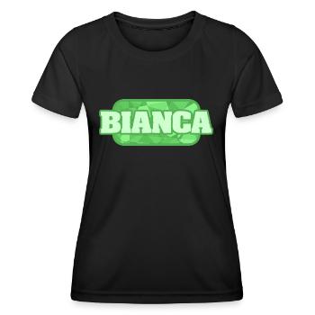 Bio Bianca - T-shirt sport Femme - noir - Devant - AI Model Female 172 light (172cm)