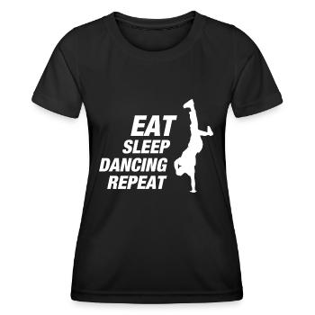 Danse Danse Musique - T-shirt sport Femme - noir - Devant - AI Model Female 172 light (172cm)