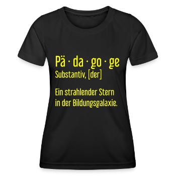 Pädagoge Pädagogen Schule Lehrer Unterricht - Frauen Funktions-T-Shirt - Schwarz - Vorne - AI Model Female 172 light (172cm)