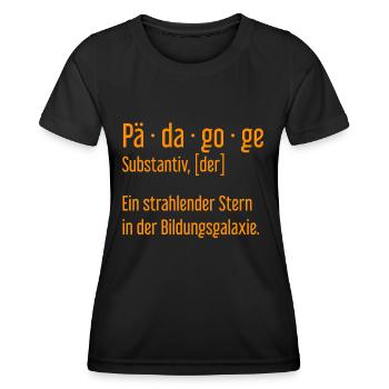 Pädagoge Pädagogen Schule Lehrer Unterricht - Frauen Funktions-T-Shirt - Schwarz - Vorne - AI Model Female 172 light (172cm)
